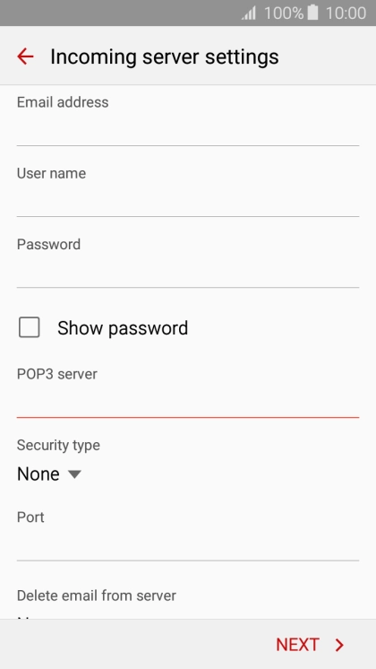 Press the drop down list below 