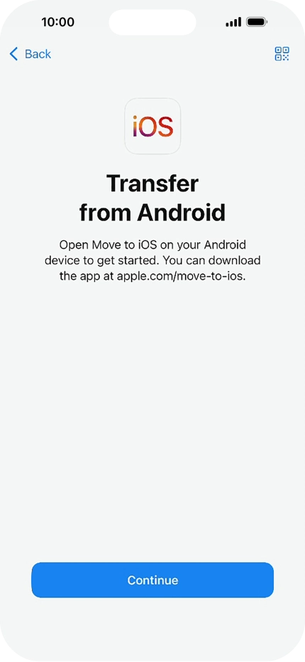 To transfer content to your phone, you need to install the app 