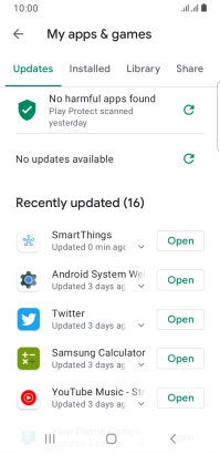 Press Installed. Press Installed.