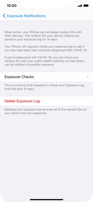Press Delete Exposure Log.