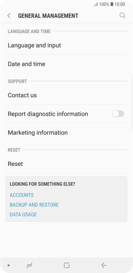 Press Date and time.