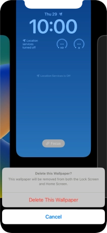 Press Delete This Wallpaper.