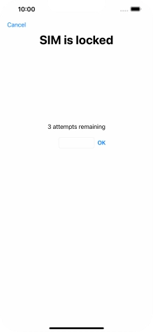If your SIM is locked, key in your PIN and press OK.
