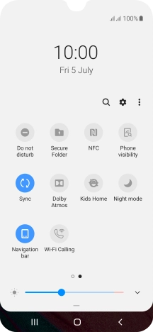 Press the Home key to return to the home screen.