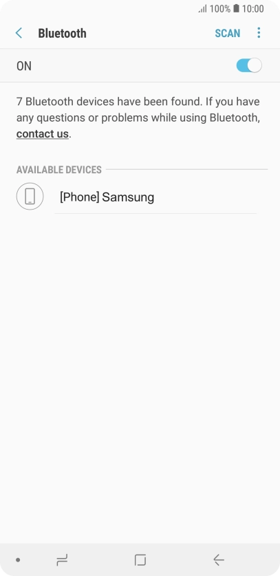 Press the required Bluetooth device and follow the instructions on the screen to pair the device with your phone. Press the required Bluetooth device and follow the instructions on the screen to pair the device with your phone.
