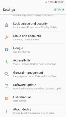 Press Lock screen and security.
