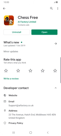 Press the Home key to return to the home screen.