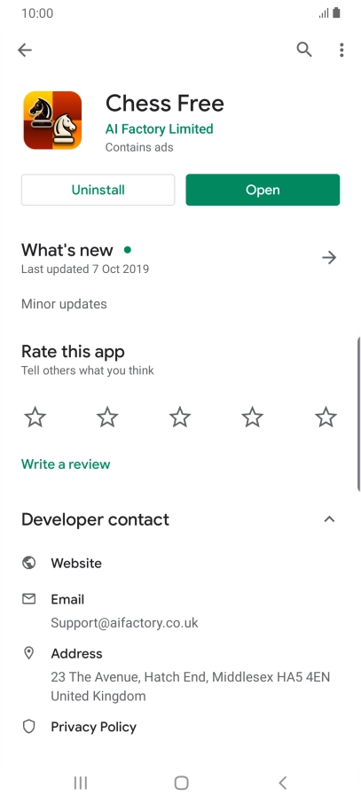 Press the Home key to return to the home screen.
