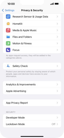 Press App Privacy Report. Press App Privacy Report.