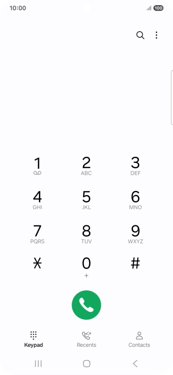 Press the menu icon.