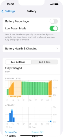 Slide your finger upwards starting from the bottom of the screen to return to the home screen.