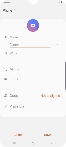 Press the address book drop down list.