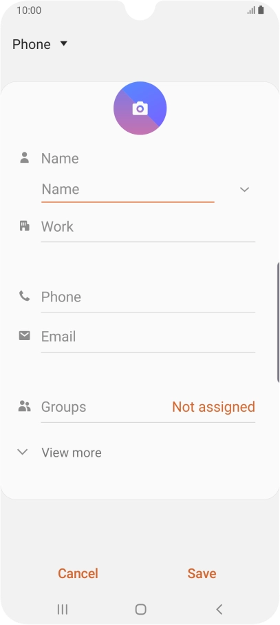 Press the address book drop down list.