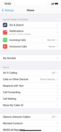 Press Announce Calls.