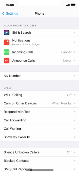 Press Announce Calls.