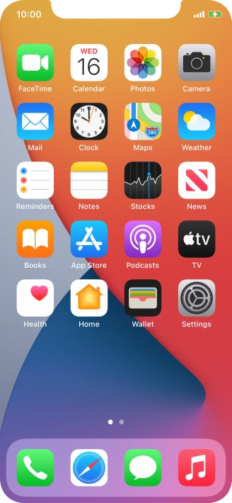 When the battery charging icon is displayed, the battery is charging.