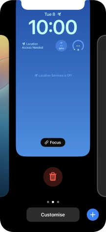 Press the delete icon. Press the delete icon.