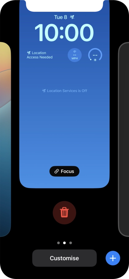 Press the delete icon. Press the delete icon.
