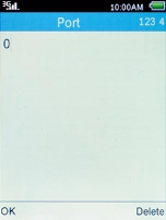 Key in 80 and press the Left selection key.