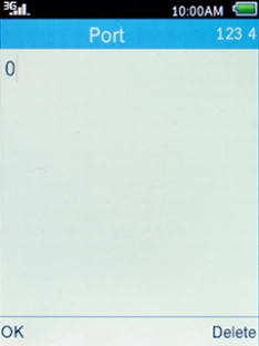 Key in 80 and press the Left selection key.