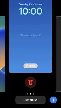 Press the delete icon. Press the delete icon.
