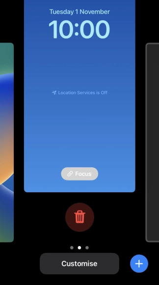 Press the delete icon. Press the delete icon.