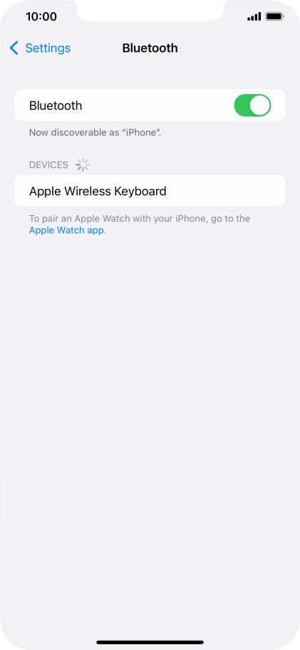 Press the required Bluetooth device and follow the instructions on the screen to pair the device with your phone. Press the required Bluetooth device and follow the instructions on the screen to pair the device with your phone.