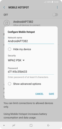 Press the field below 