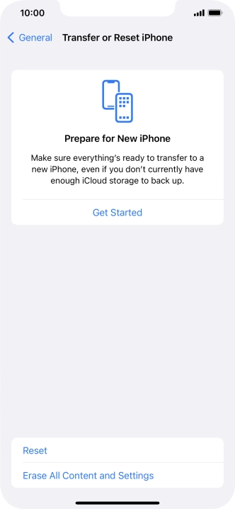 Press Reset. Press Reset.