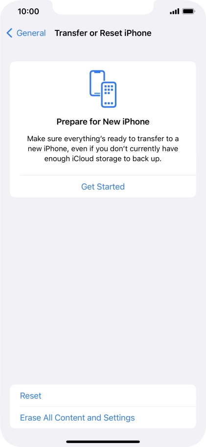 Press Reset. Press Reset.