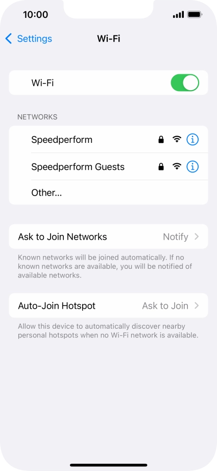 Press the required Wi-Fi network and key in the password for the Wi-Fi network. Press the required Wi-Fi network and key in the password for the Wi-Fi network.