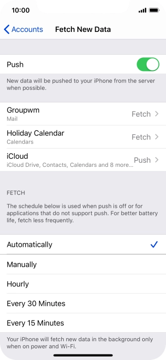 Press the indicator next to Press the indicator next to