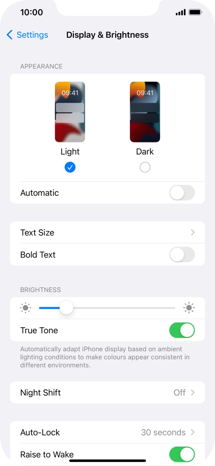 Press Dark. Press Dark.