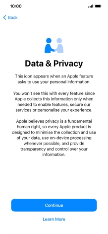 Press Continue. Press Continue.