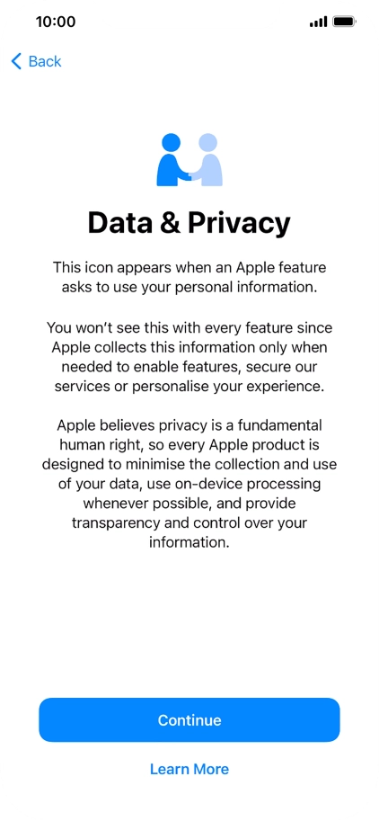 Press Continue. Press Continue.
