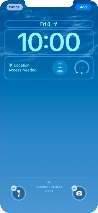 To customise the way the lock screen date is displayed, press the date widget and follow the instructions on the screen to select the required widget display mode. To customise the way the lock screen date is displayed, press the date widget and follow the instructions on the screen to select the required widget display mode.