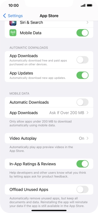 Press the indicators next to the required content types to turn the function on or off. Press the indicators next to the required content types to turn the function on or off.