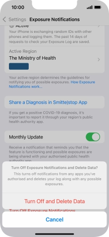 Press Turn Off and Delete Data. Press Turn Off and Delete Data.
