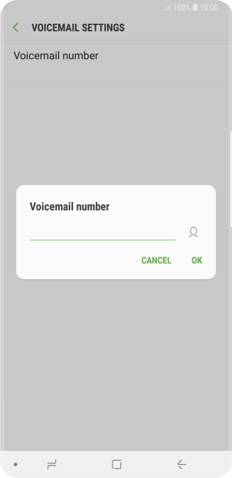 Key in (prefix) 5 (your phone number) and press OK.