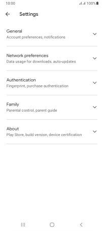 Press Network preferences.
