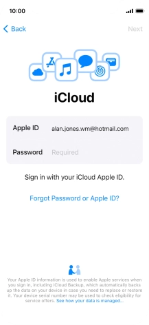 Press the field next to 