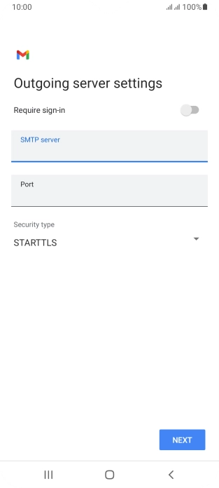 Press the field below 