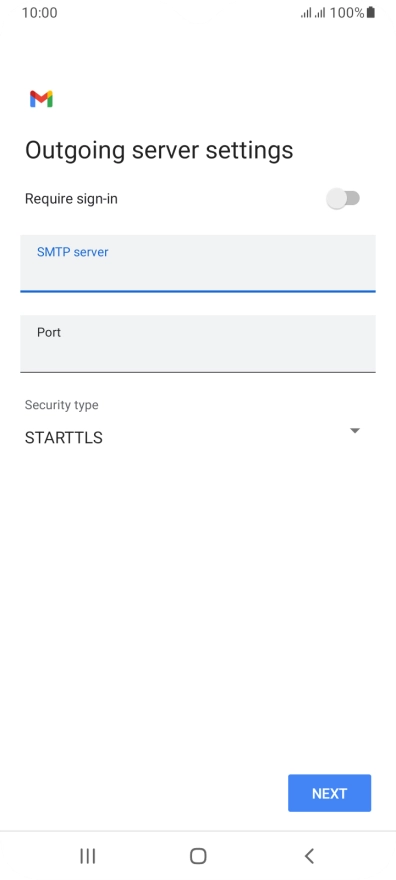 Press the field below 