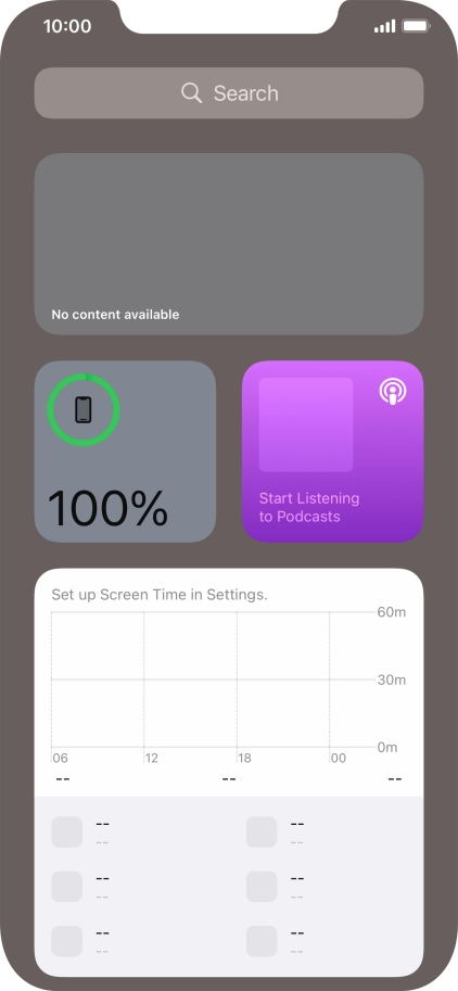 Slide your finger upwards on the screen.