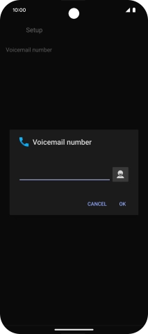 Key in (prefix) 5 (your phone number) and press OK.