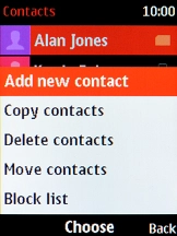 Select Add new contact.