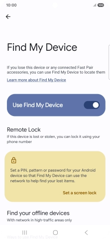Press the Home key to return to the home screen.