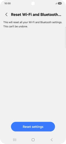 Press Reset settings.