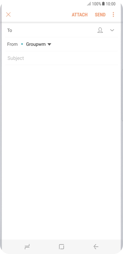 Press the search field and key in the first letters of the recipient's name.