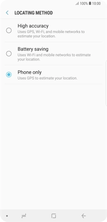 If you select High accuracy, your phone can find your exact position using the GPS satellites, the mobile network and nearby Wi-Fi networks. Satellite-based GPS requires a clear view of the sky.